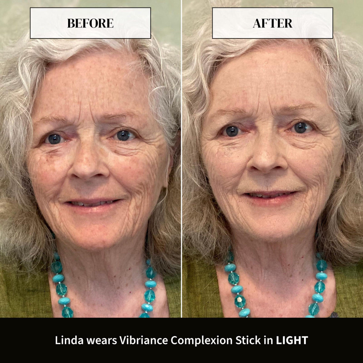 Vibriance Complexion Sticks, Foundation for Mature Skin - Fair / Light – packaging and label