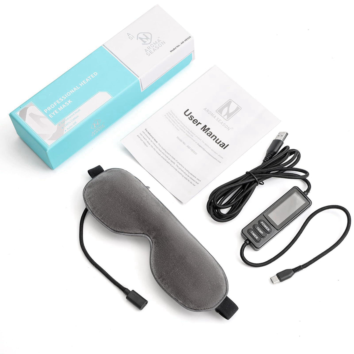 Aroma Season Heated Eye Mask, Warm Eye Compress for Daily Use, Eyelid Warming for Eye Comfort – alternate angle