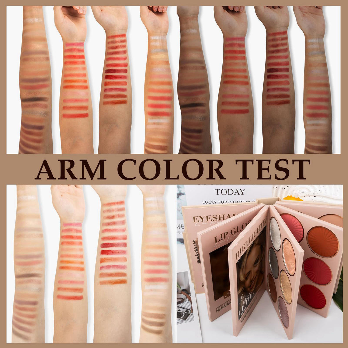 Joyeee All in One Makeup Kit Full Makeup Set, 24 Eyeshadow Palette, 24 Lip Gloss, 6 Highlighters, 6 Blushers, 7 Contours