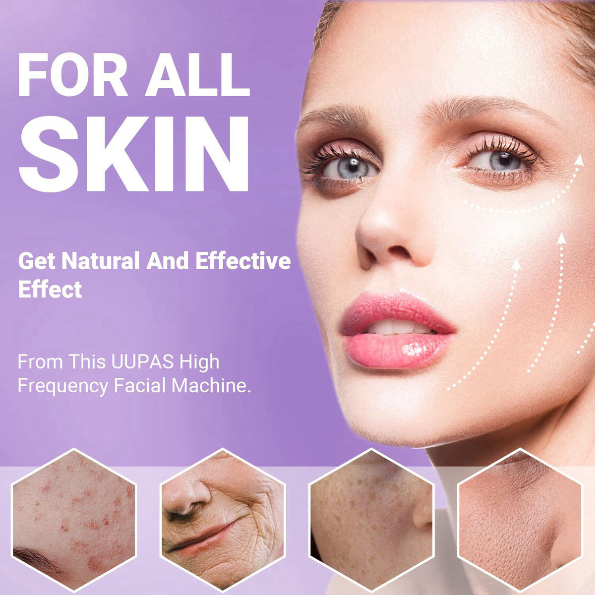 High Frequency Facial Wand-UUPAS Portable Handheld High Frequency – full view