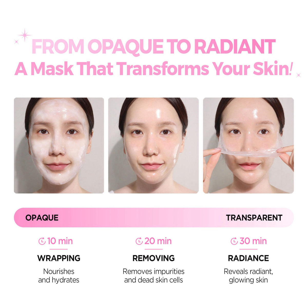 KLAVUU Actress Backstage Glow Peel Off Face Mask for Glass Skin (2.4oz) – packaging and label
