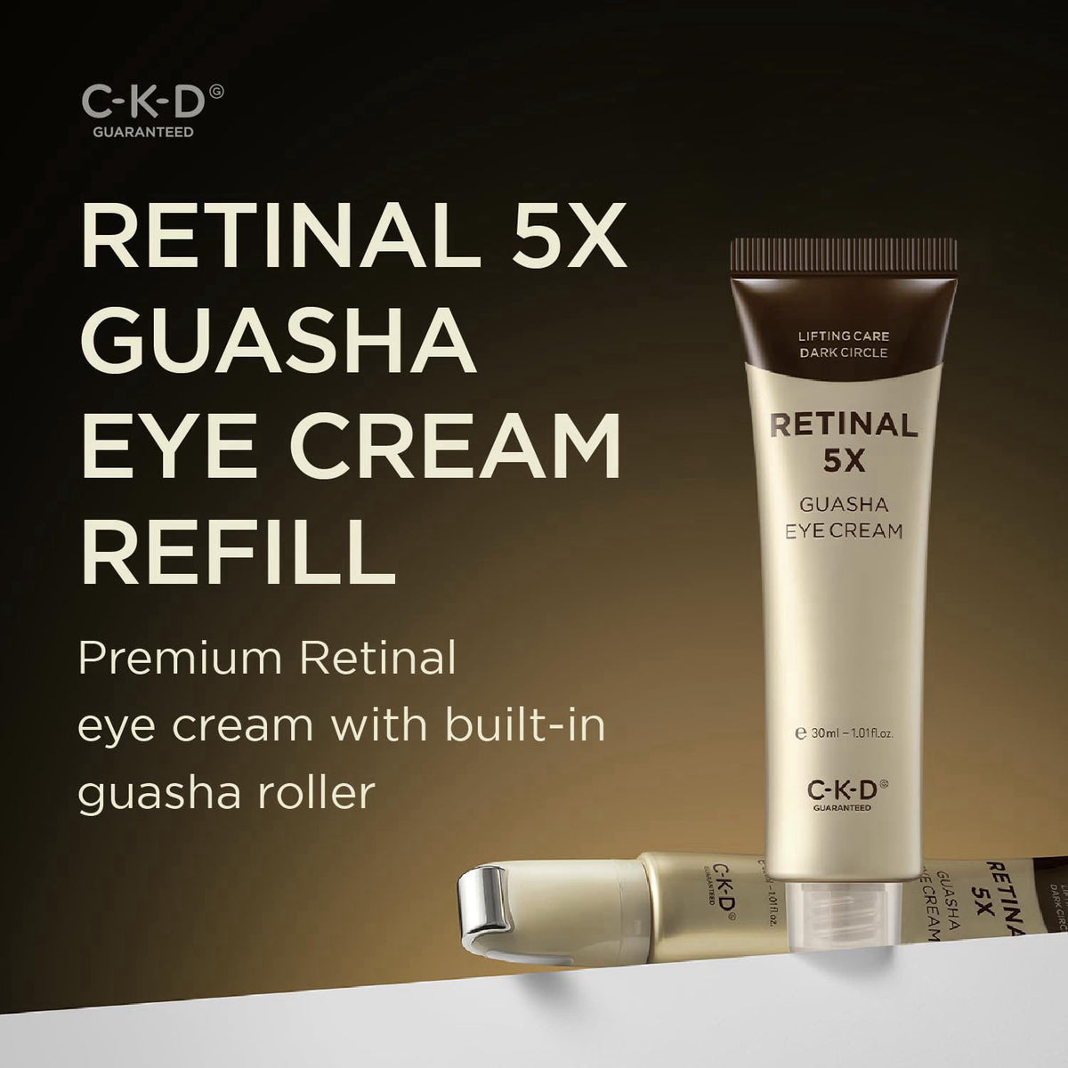 CKD Guaranteed CKD Retinal 5X Gua Sha Eye Cream Refill (30 mL) – close-up detail