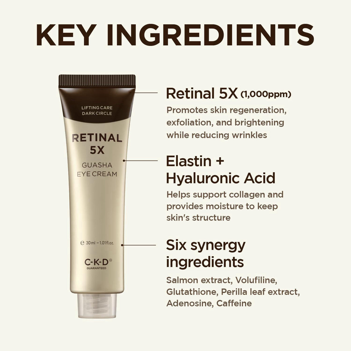 CKD Guaranteed CKD Retinal 5X Gua Sha Eye Cream Refill (30 mL) – alternate angle