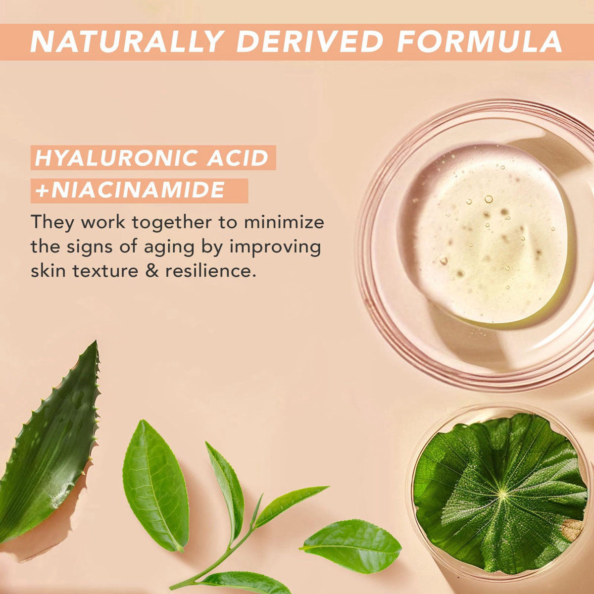 Beauty by Earth Under Eye Cream - Cooling Hyaluronic Acid Eye Gel for Dark Circles – back view and specifications