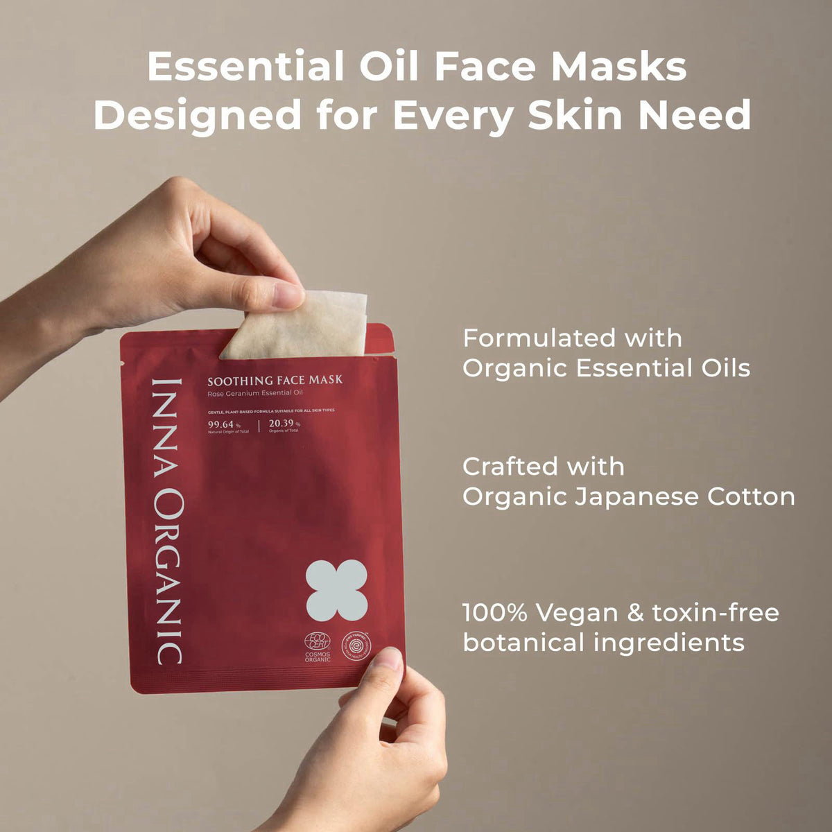 INNA ORGANIC – Masks on display
