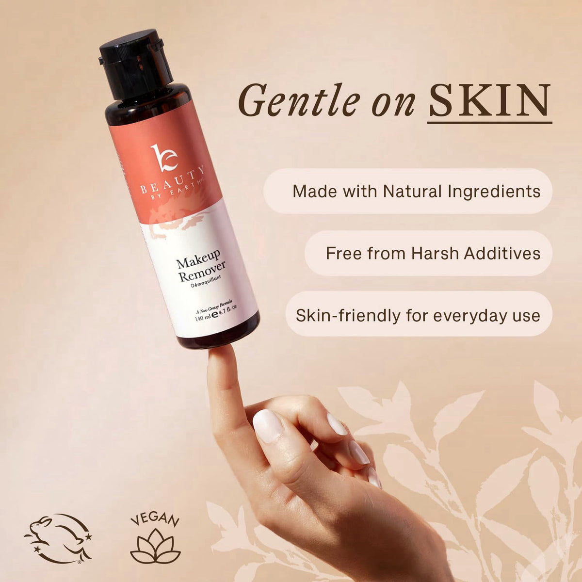 Beauty by Earth Makeup Remover - USA Made with Natural & Organic Ingredients Face and Eye – full view