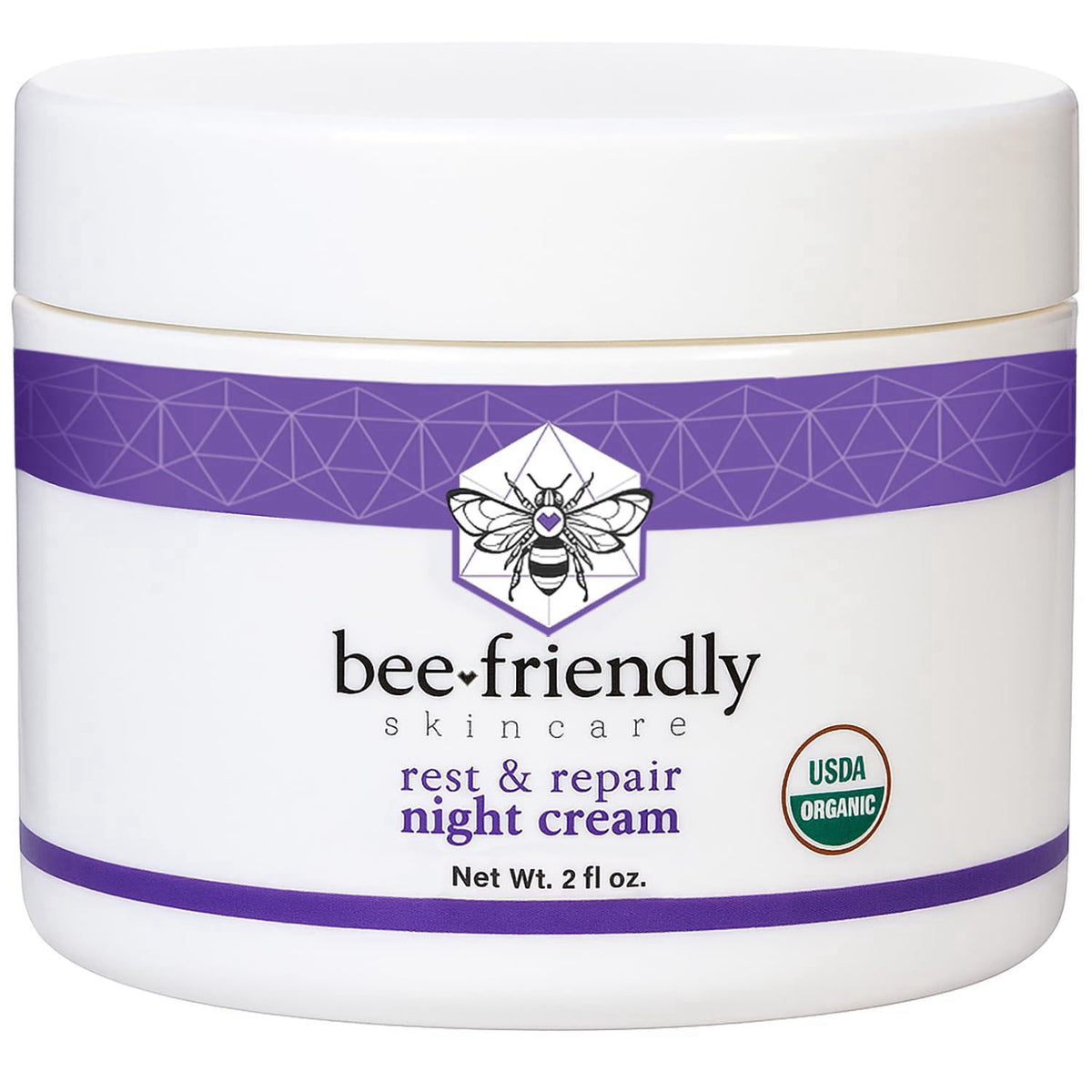 BeeFriendly® Organic Night Cream, USDA Certified, 2 oz – product photo (Night Creams)