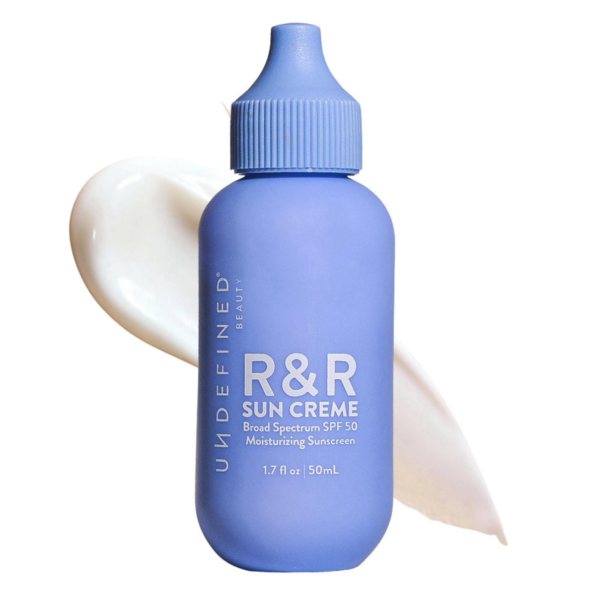Undefined R&R Sun Crème SPF 50 – 3-in-1 Moisturizing Sunscreen with Ceramides, CoQ10, Niacinamide, Resveratrol, no white