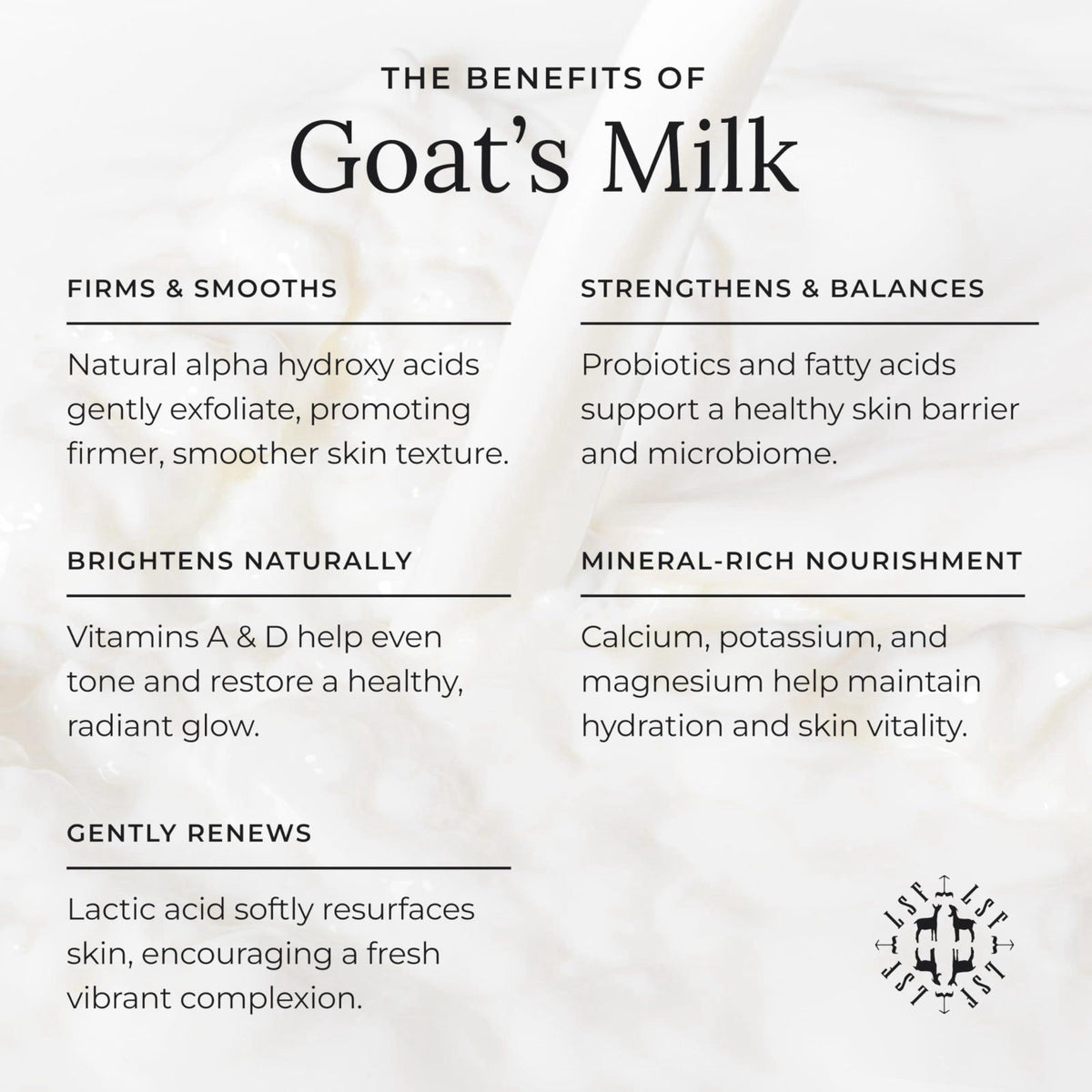 Little Seed Farm Organic Goat's Milk Soap - 3-Pack, Activated Charcoal Bars – back view and specifications