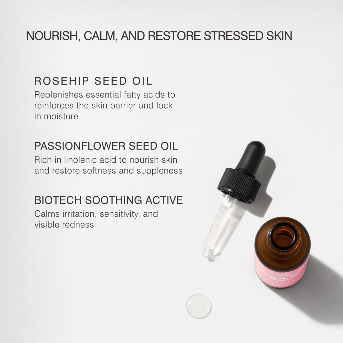 Dr Sebagh Rose de Vie Serum - Soothing & Anti-Aging Serum with Organic Oils & Antioxidants to Hydrate, Calm, and Protect