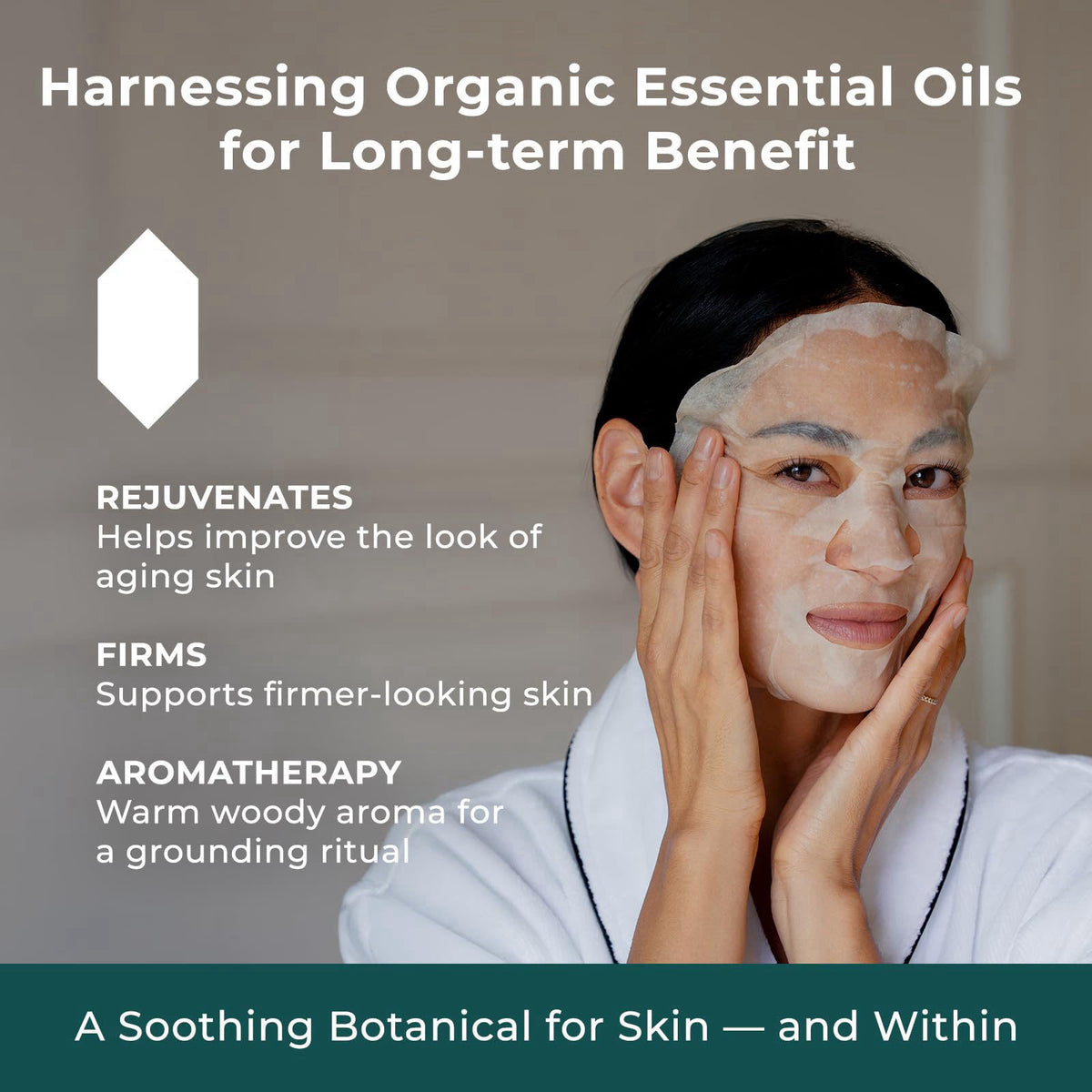 INNA ORGANIC Organic Sheet Mask - Anti-aging & Tightening｜EWG & COSMOS certified (Pack of 3) | Frankincense Essential Oi