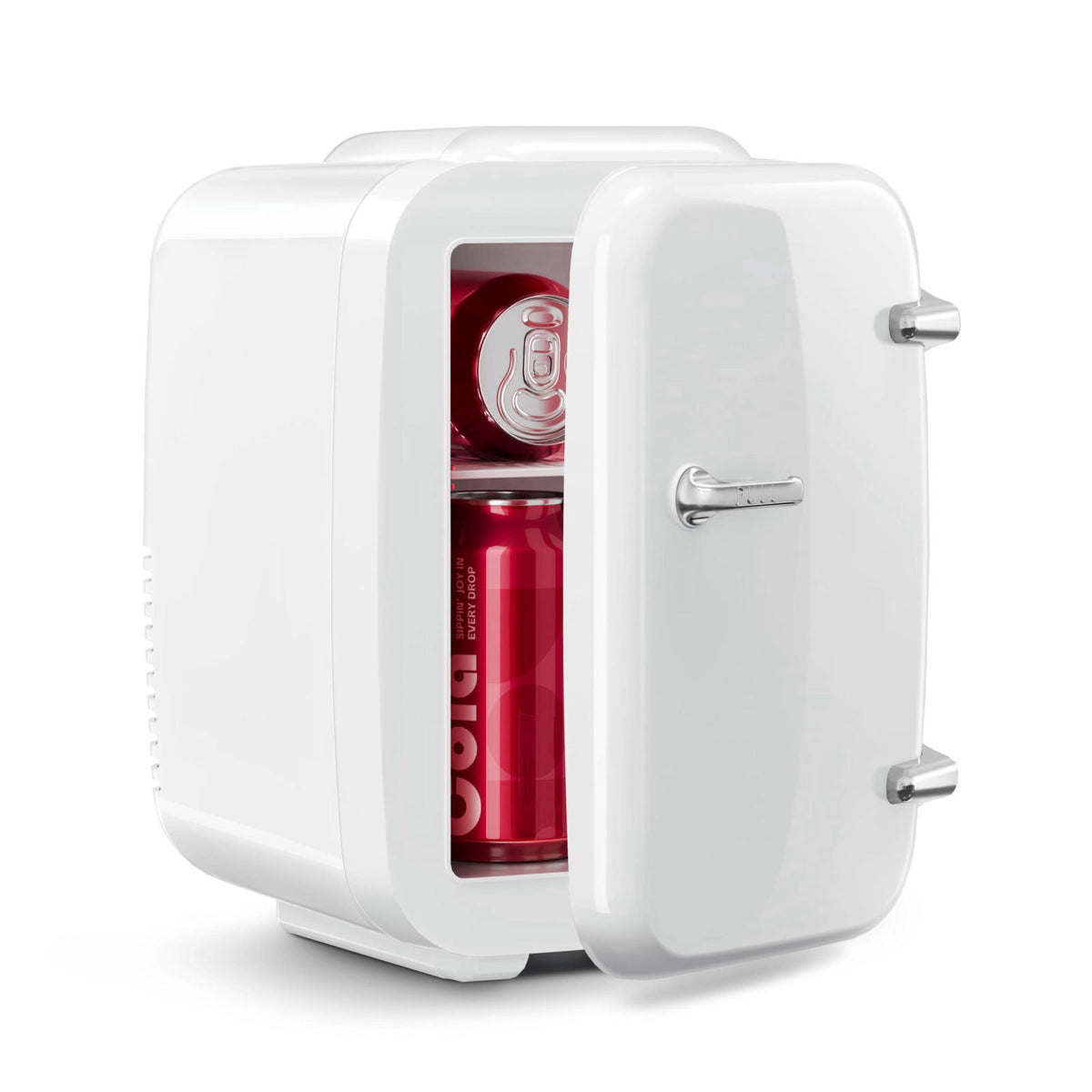 OSTBA Mini Fridge for Bedroom - 4 Liter/6 Can Mini Makeup Fridge, 110V AC/ 12V DC Portable Thermoelectric Cooler&Warmer 