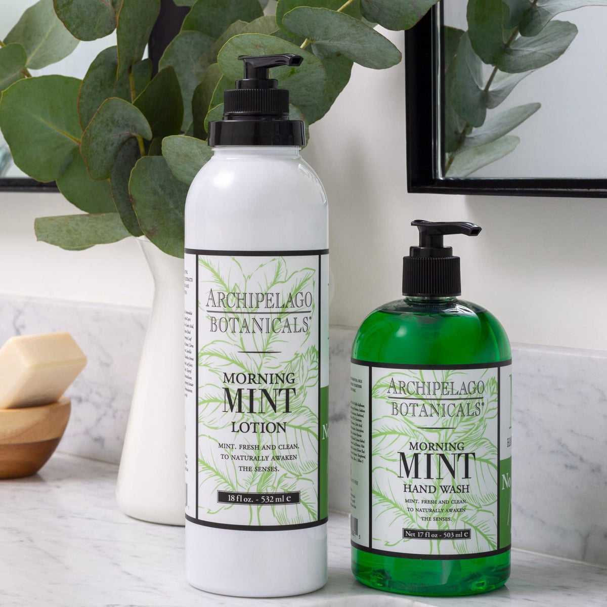 Archipelago Botanicals Morning Mint Lotion, 18 oz – alternate angle