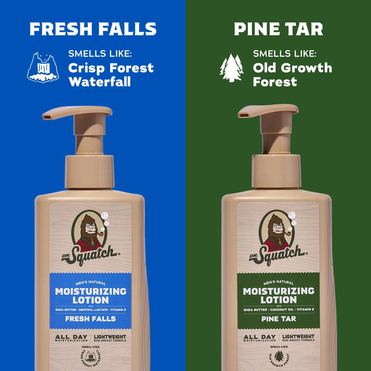 Dr. Squatch – Lotions on display