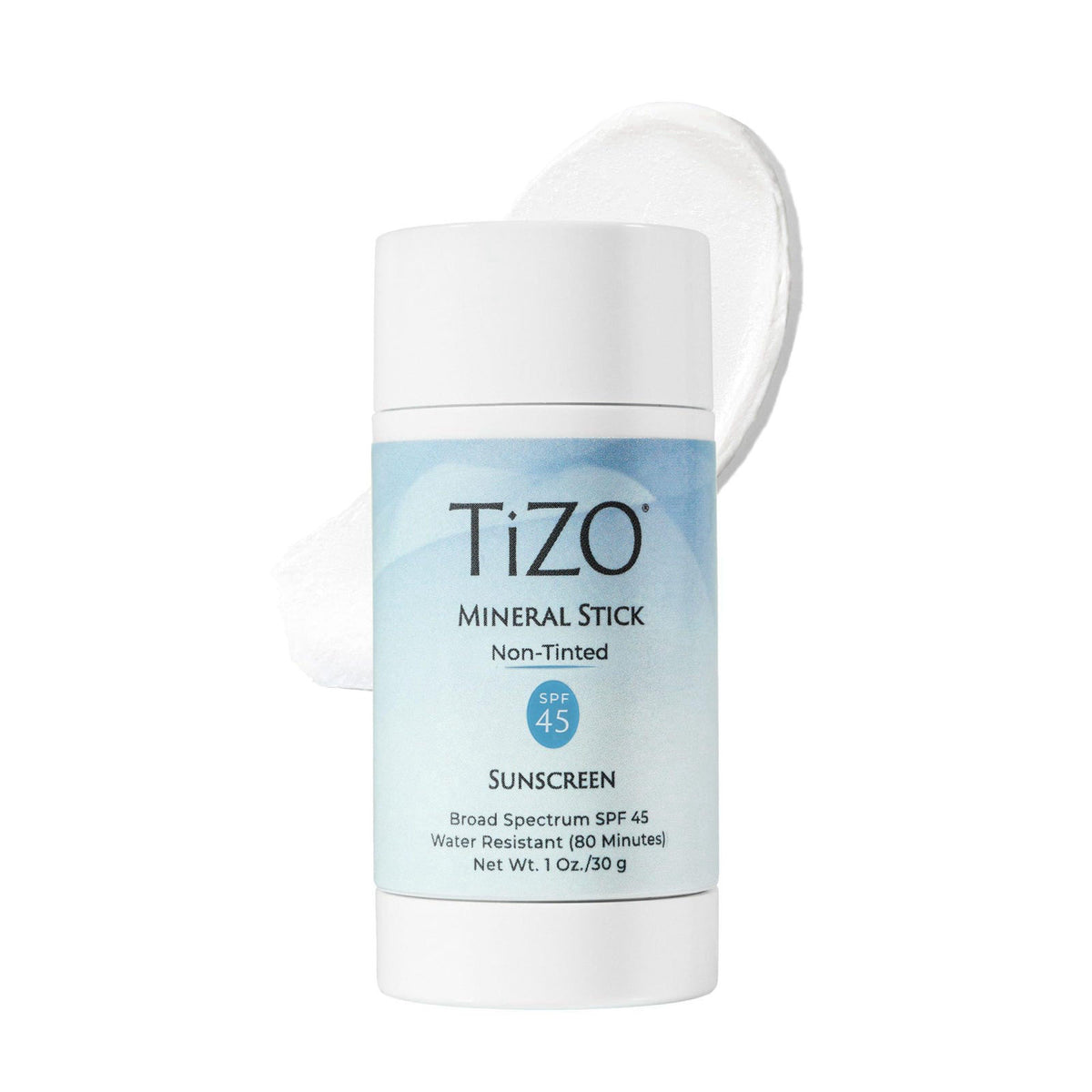TiZO Mineral Stick SPF 45 | Non-Tinted | Water Resistant (80 minutes) | Broad Spectrum Sunscreen | UVA/UVB Protection | 
