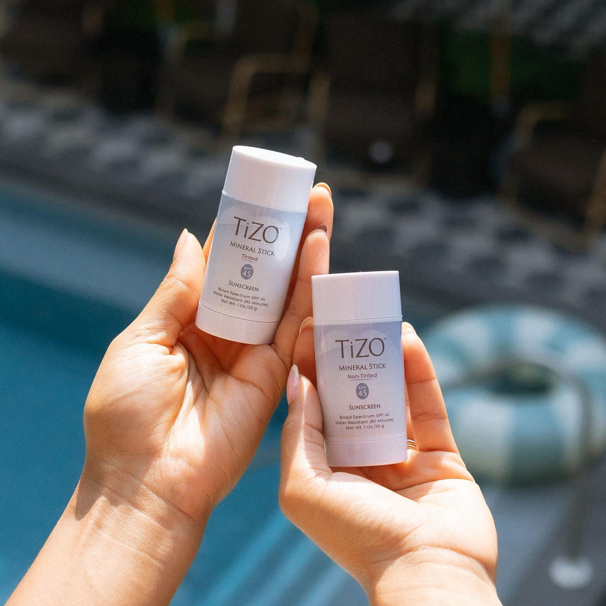 TiZO Mineral Stick SPF 45 | Non-Tinted | Water Resistant (80 minutes) | Broad Spectrum Sunscreen | UVA/UVB Protection | 