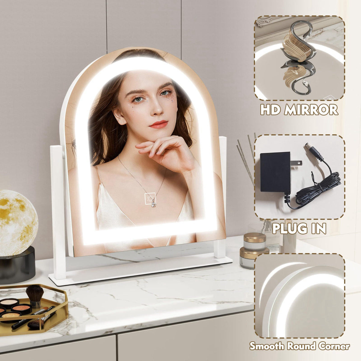 ROLOVE – Makeup Mirrors on display
