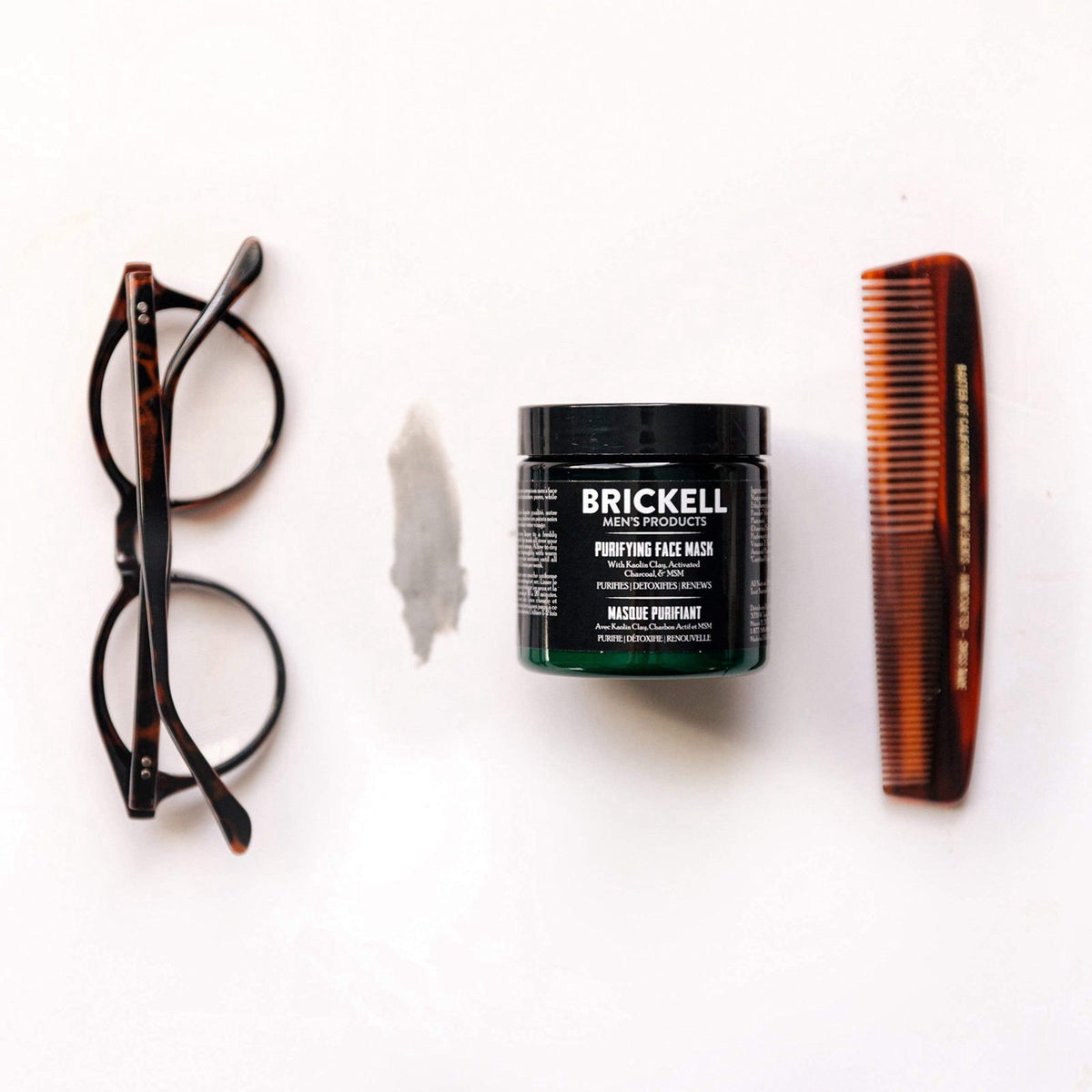 Brickell Men's Products Brickell Men's Purifying Charcoal Face Mask Skin Care Product, Activated Charcoal Facial Mask Wi