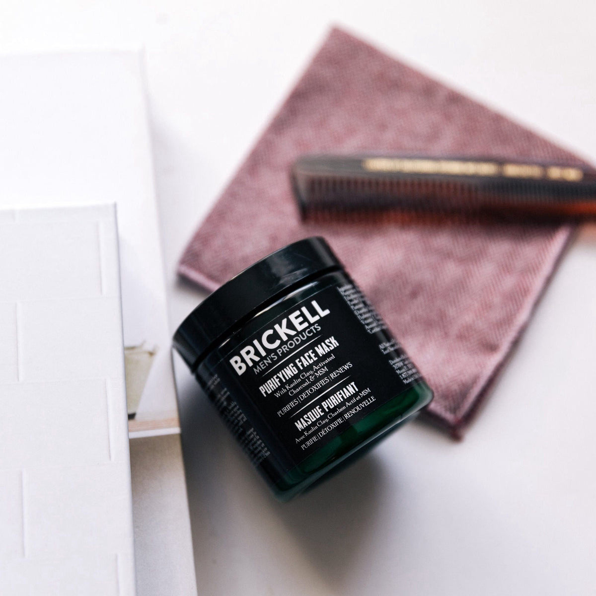 Brickell Men's Products Brickell Men's Purifying Charcoal Face Mask Skin Care Product, Activated Charcoal Facial Mask Wi