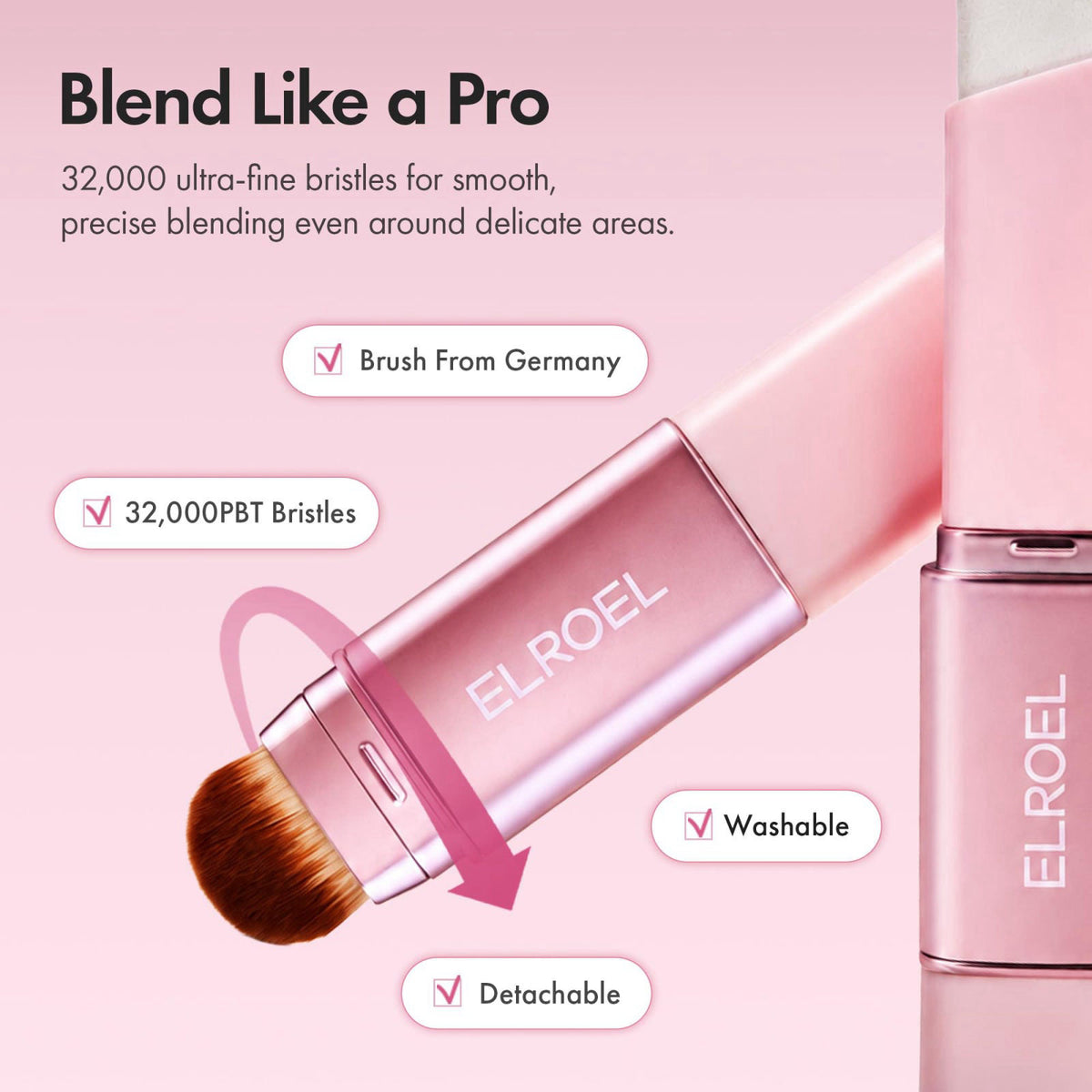 ELROEL Blanc Cover Mela Stick - Color Changing Foundation Stick (Deep) – alternate angle