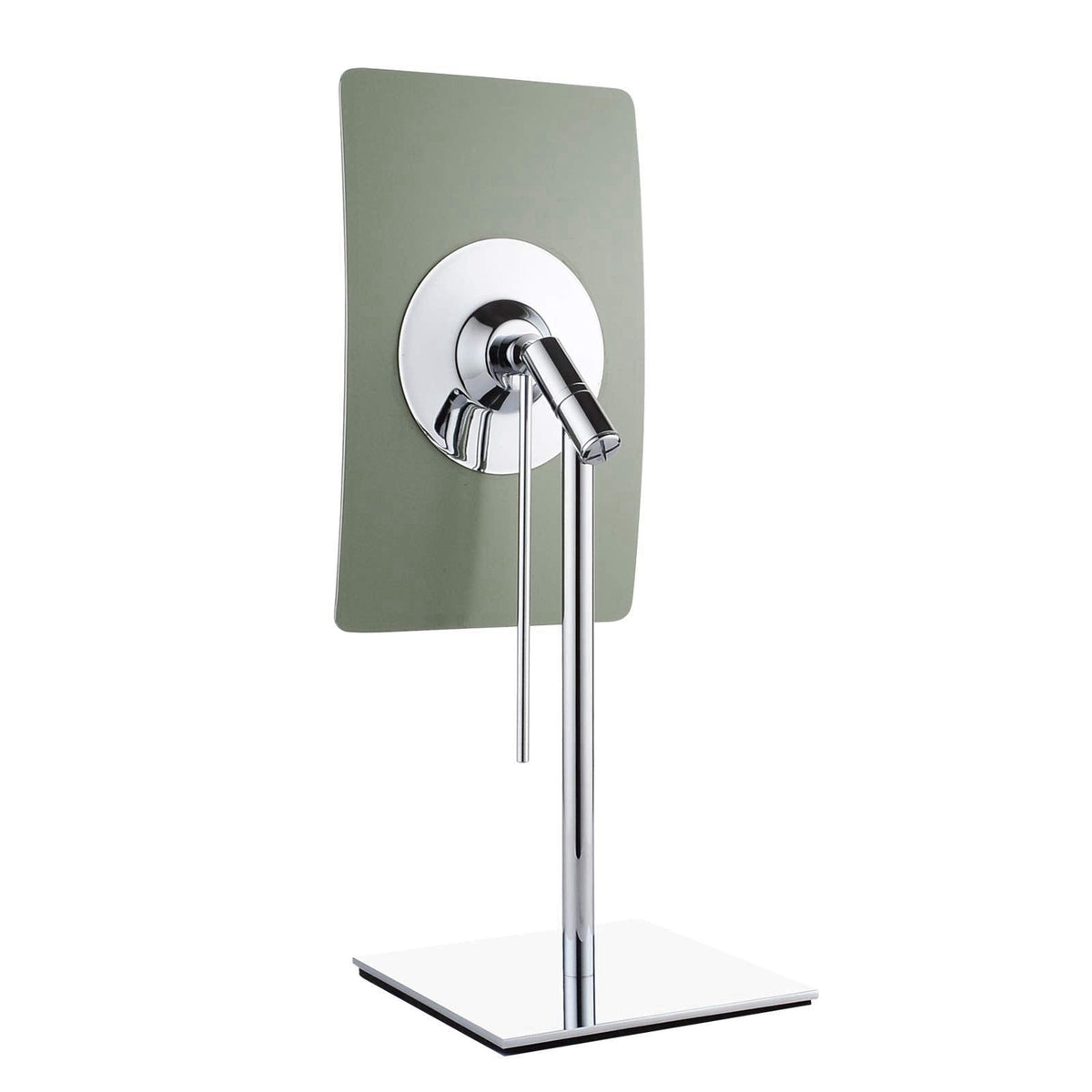 DOWRY Tabletop Magnifying Makeup Mirror Vanity Mirror Polished Chrome – full view