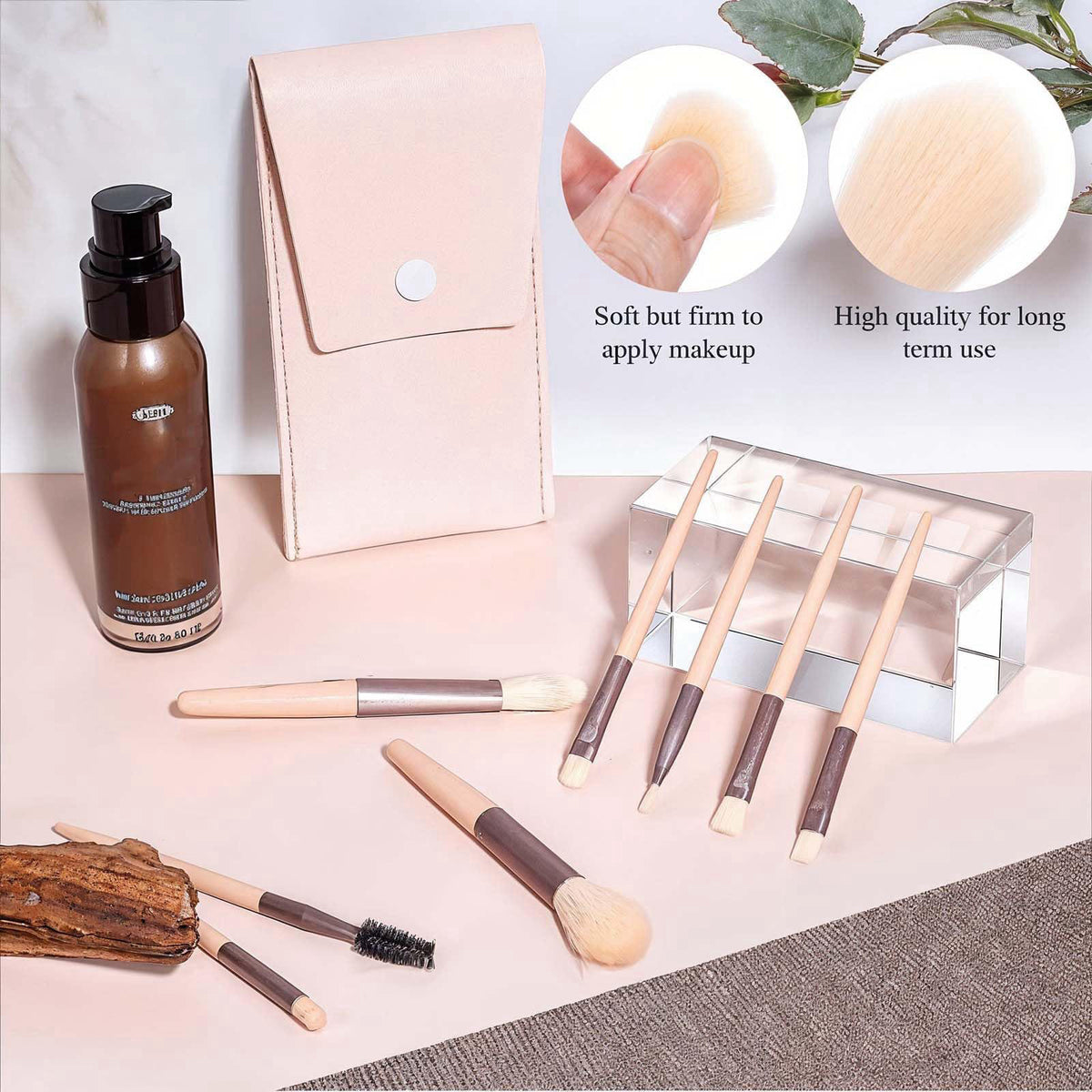 Telooco 36 Set Makeup Brush Set with Travel Pouch, Portable Make up Brushes – packaging and label