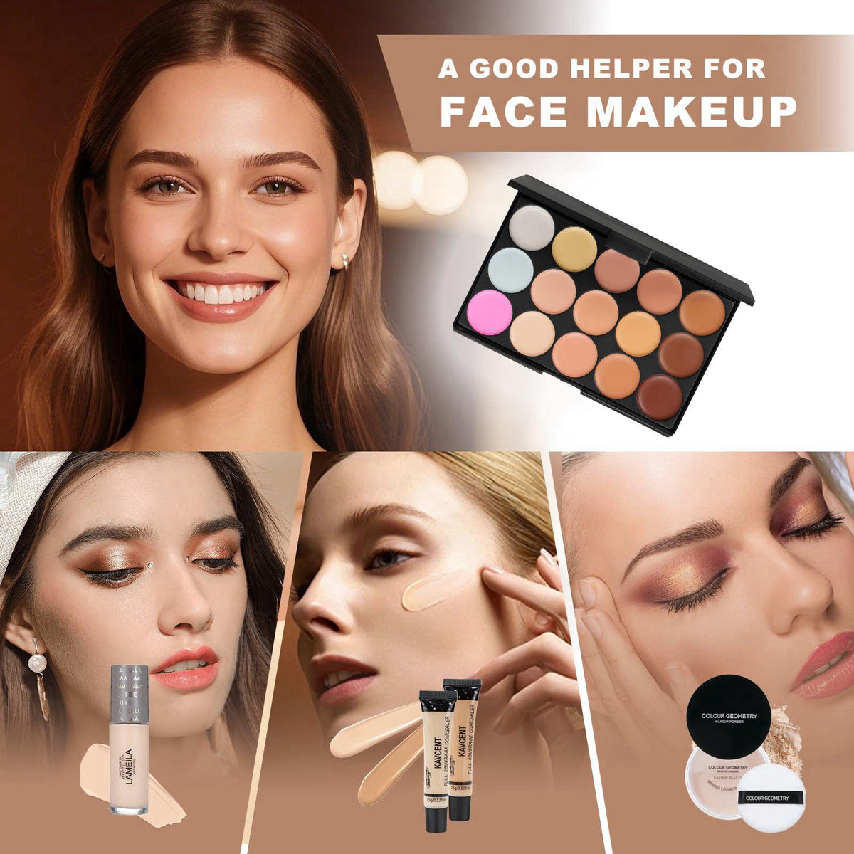 KAVCENT Makeup Kit for Teens Makeup Kits for Women Full Kit Makeup Set for Women Teenagers Eyeshadow Makeup Gift Set for