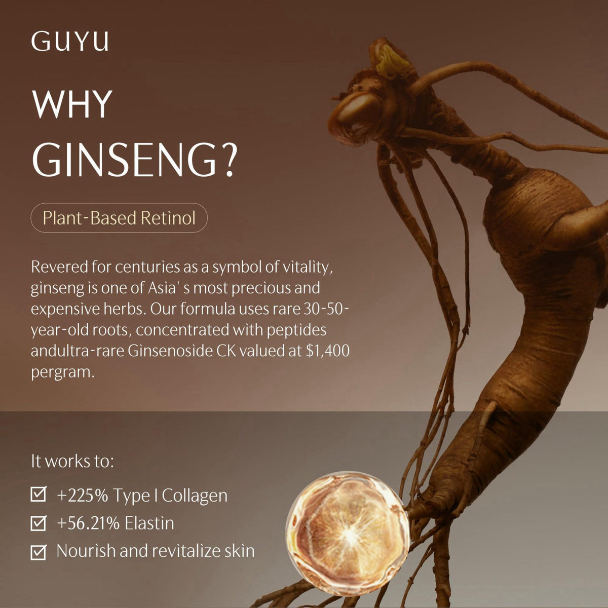 GUYU Collagen Ampoule Serum & Eye Cream – full view