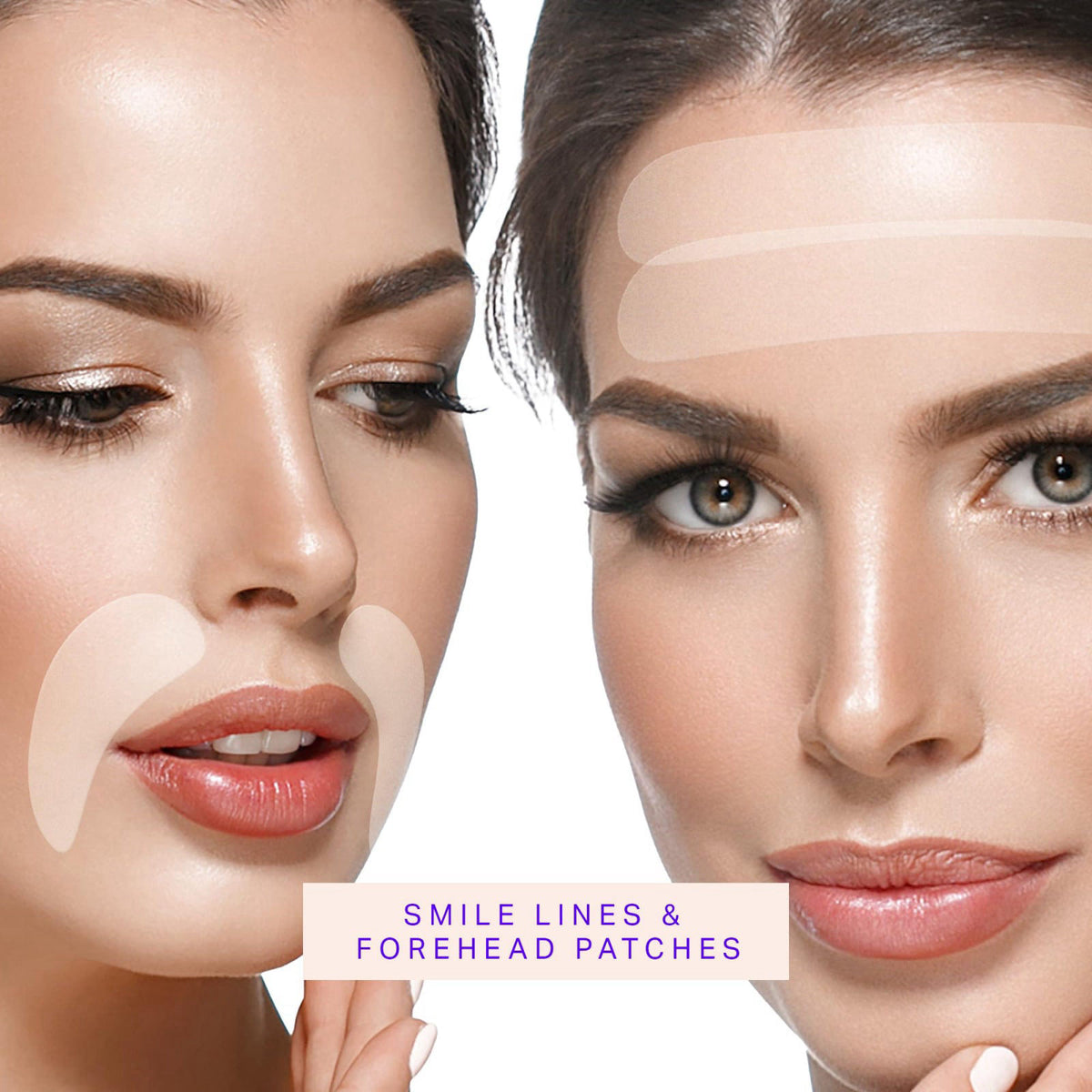BLUMBODY Face Wrinkle Patches - Forehead and Smile Lines Bundle – close-up detail