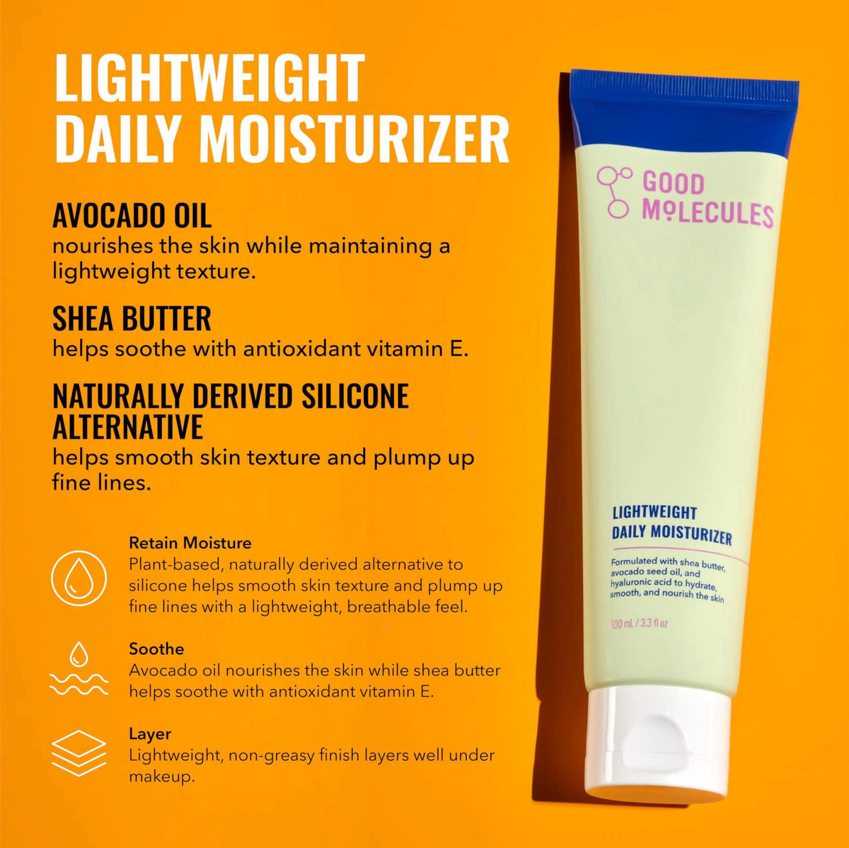 Good Molecules Cleanse, Tone & Moisturize Skincare Set – Hydrating Facial Cleansing Gel (200ml), Niacinamide Brightening