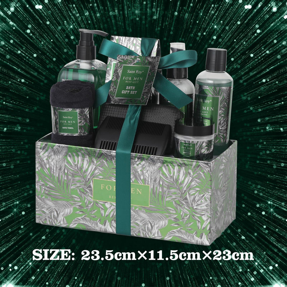 Saint Roy 15Pc Man Perfume Beard Grooming Spa Set For Men, Facial Skin Care Set – alternate angle