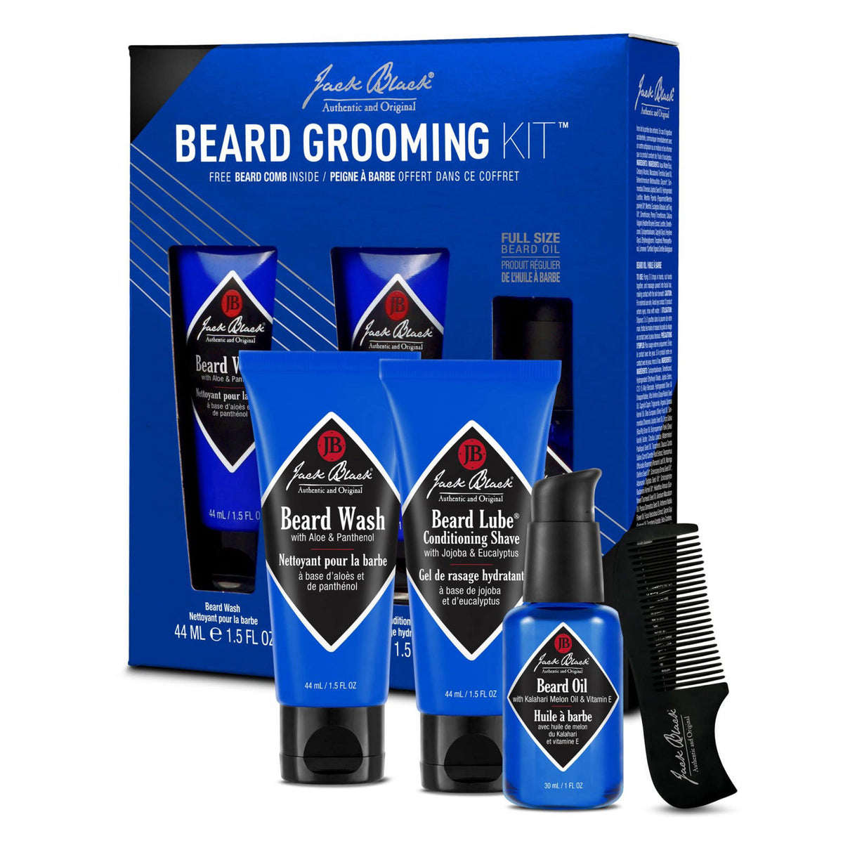 Jack Black Travel Size Beard Grooming Kit for Men – close-up detail