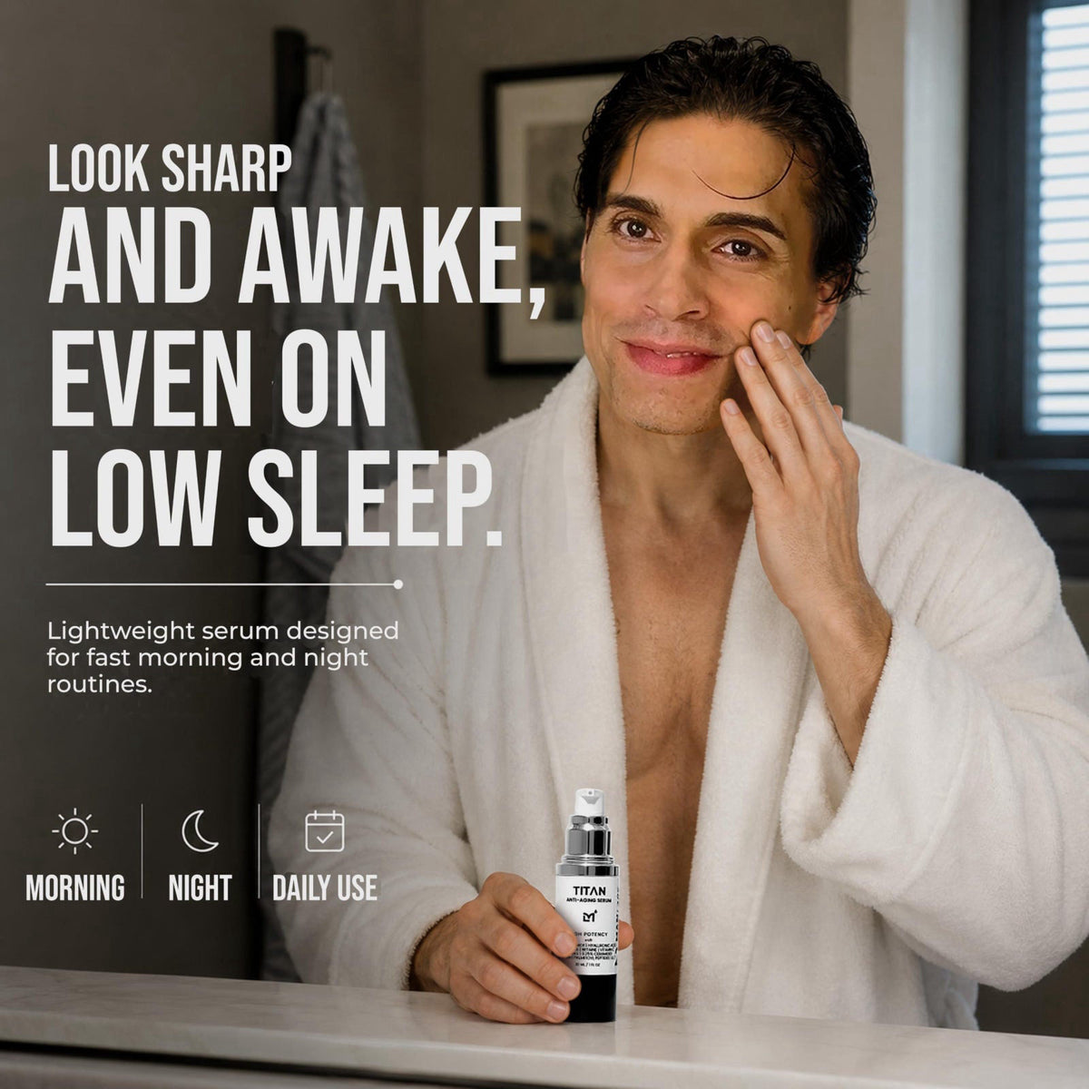 Man Labs Titan Anti-Aging Face Serum for Men, High-Potency Line Concentrate – alternate angle