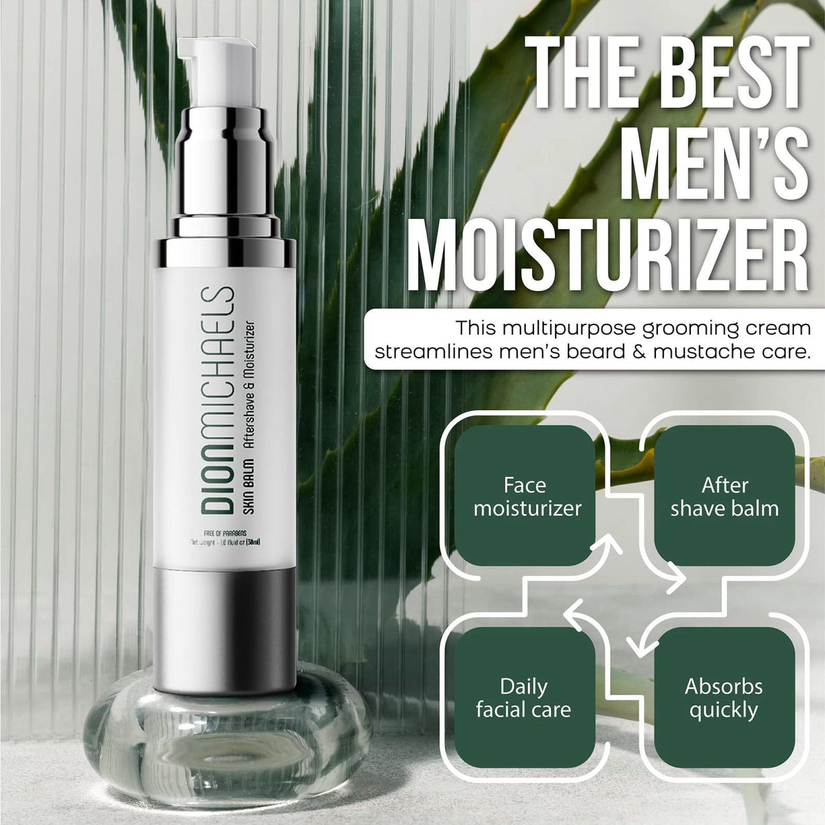 Dion Michaels 2-Pack Shaving Set, 4-in1 Grooming and Shave Cream & 2-in-1 Aftershave Balm – packaging and label