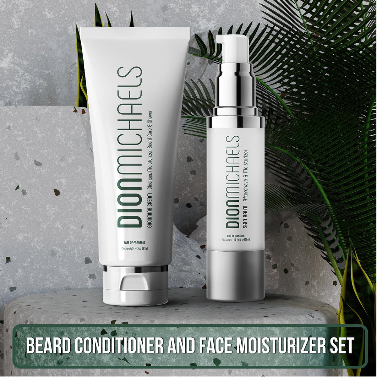 Dion Michaels 2-Pack Shaving Set, 4-in1 Grooming and Shave Cream & 2-in-1 Aftershave Balm – alternate angle