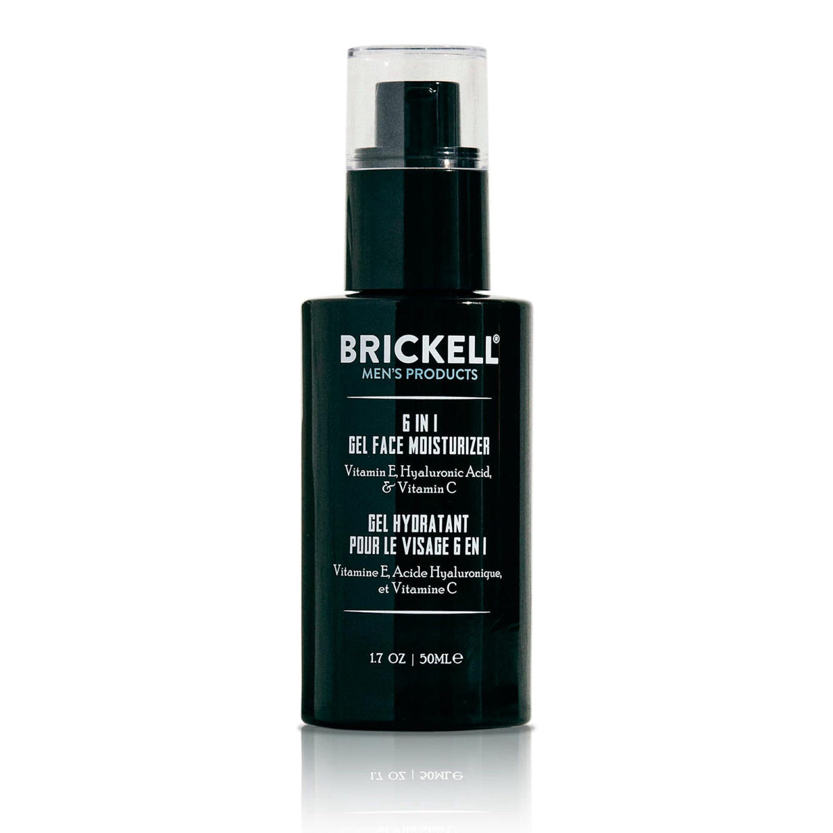 Brickell Men's Products Brickell Men's 6 in 1 Gel Face Moisturizer for Men, Gel Moisturizer With Hyaluronic Acid, Peptid