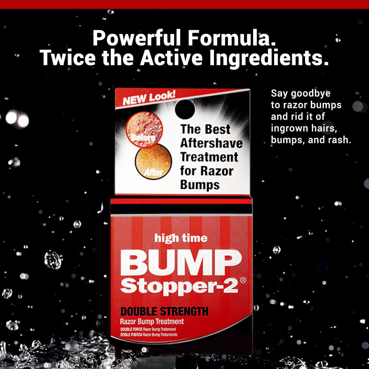 Bump Stopper 2 Double Strength Razor Bump Treatment | Formulated to Relieve Razor Burn | Eliminates Ingrown Hairs | Afte
