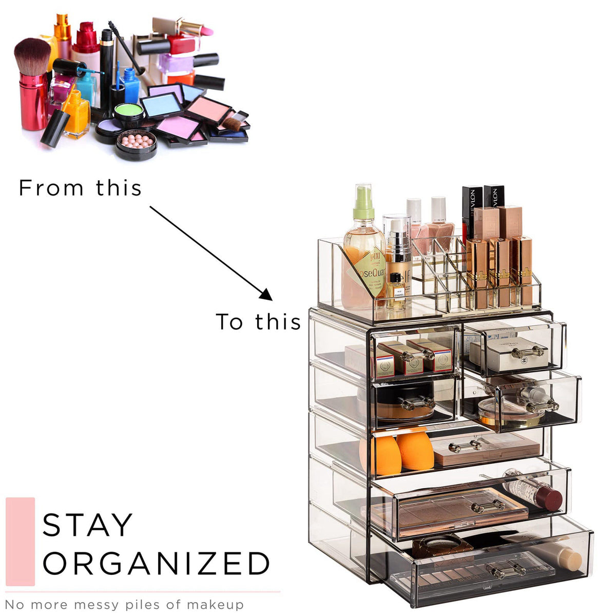 Sorbus – Cosmetic Display Cases on display