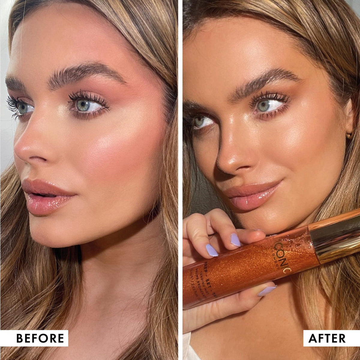 ICONIC LONDON Prep-Set-Tan Glow | Shimmer Facial Tanning Mist, 2.53 Fl Oz – full view