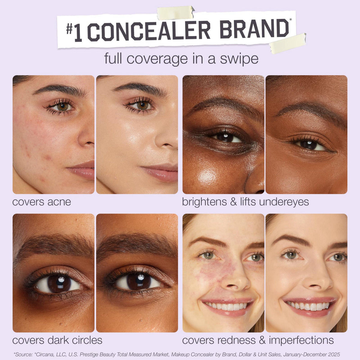 tarte shape tape concealer – Full-Coverage Creaseless Soft Matte Finish, Brightening Under-Eye & Face Makeup, 16hr Longw