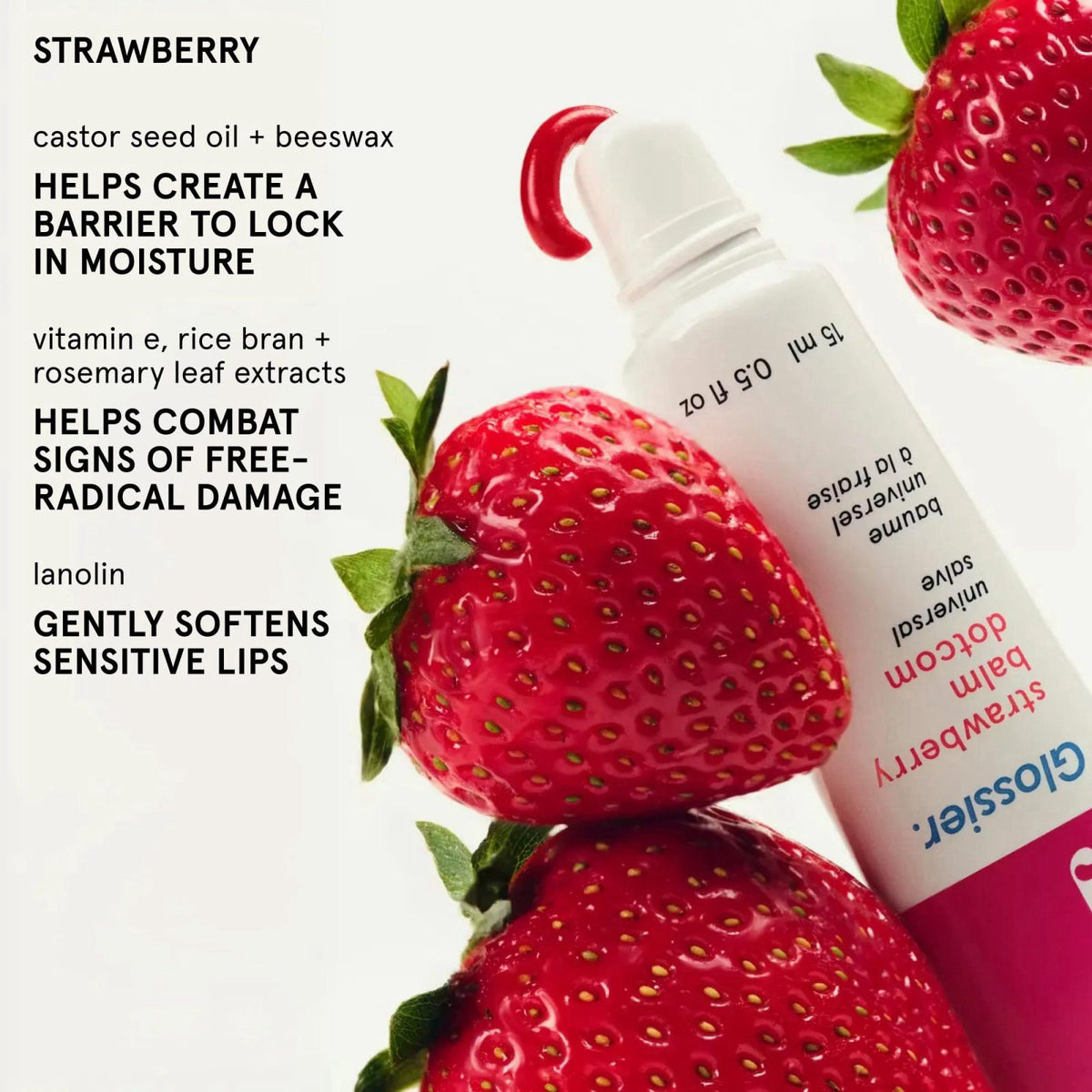 Glossier Lip Duo, Strawberry Balm Dotcom + Hold Liner, 2 Count – full view