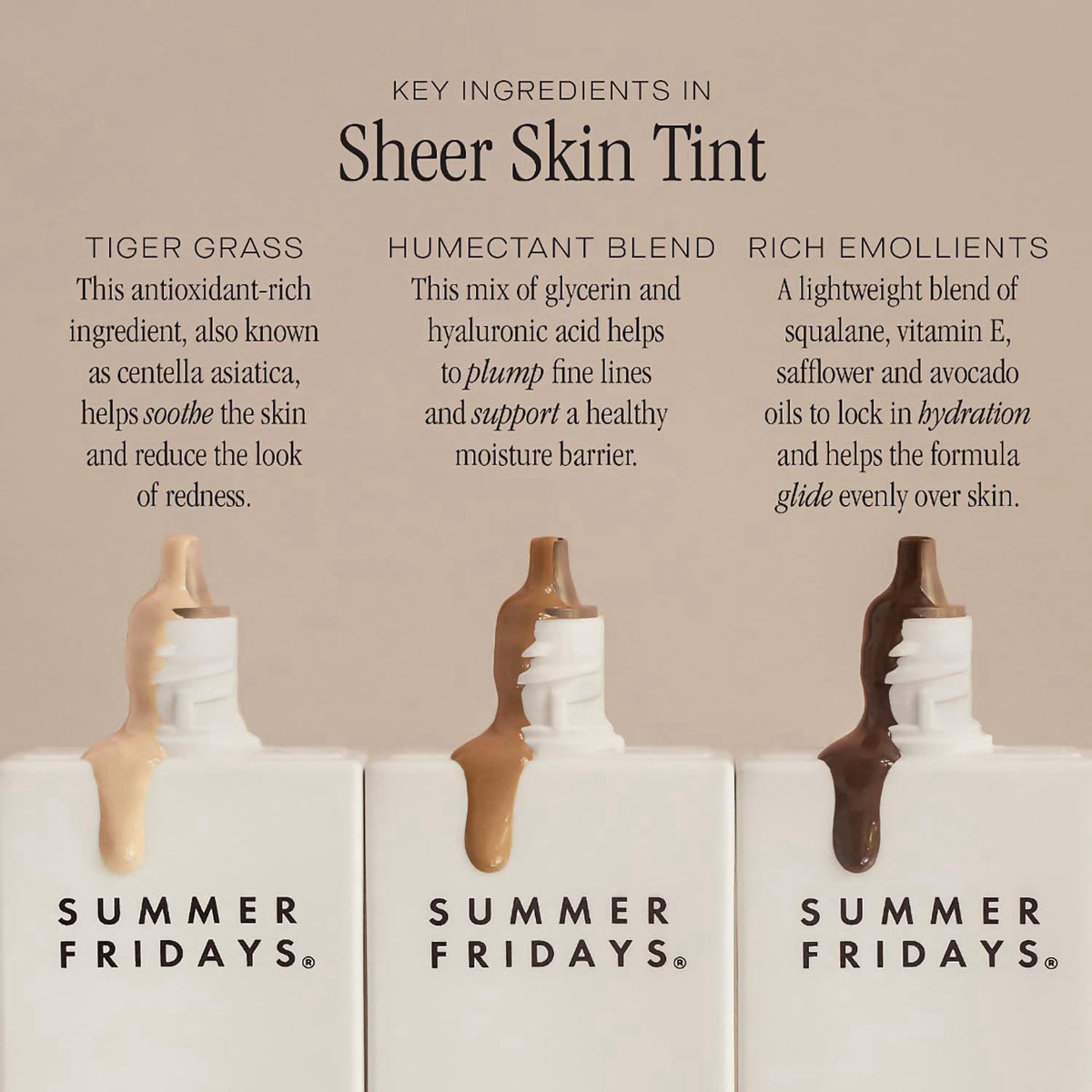 Summer Fridays Sheer Skin Tint - Tinted Moisturizer with Hyaluronic Acid - Helps Diminish Uneven Skin Tone - Sheer to Li