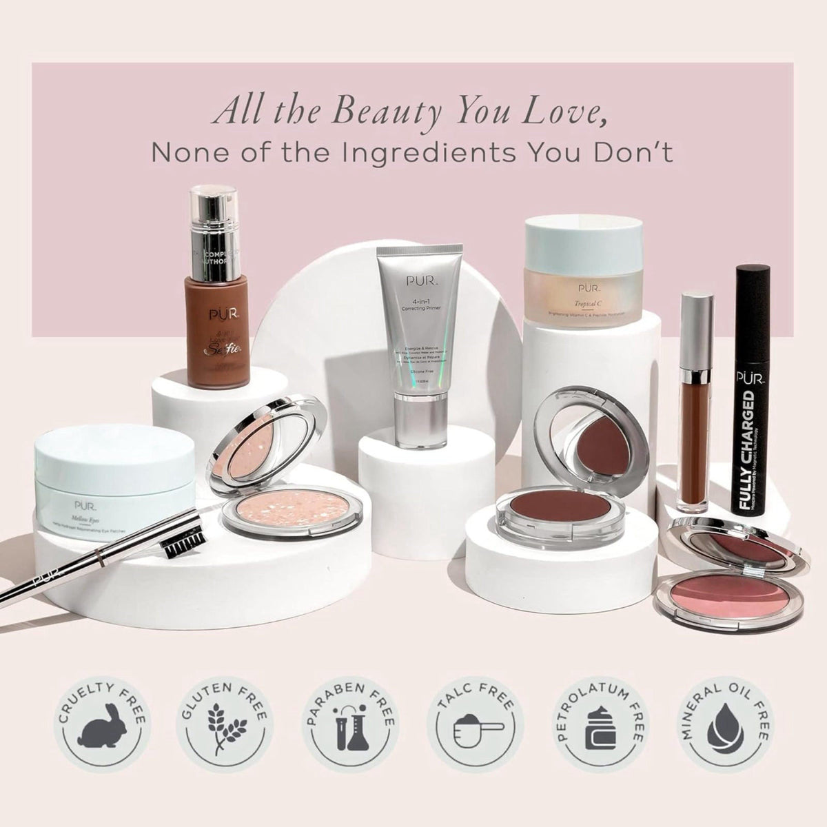 PÜR 4-in-1 Pressed Mineral Makeup Powder Foundation with SPF 15 – Foundation on display