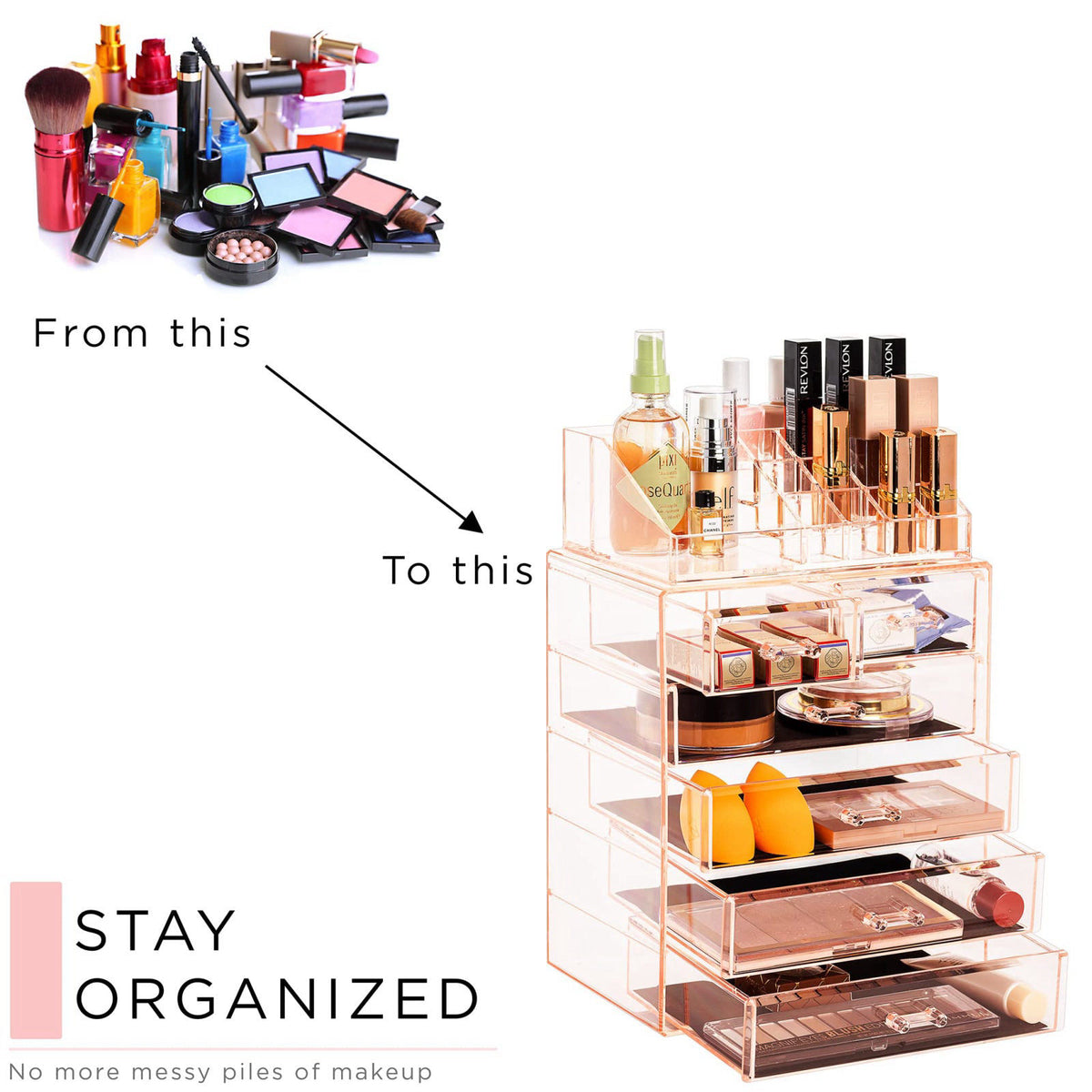 Sorbus – Cosmetic Display Cases on display