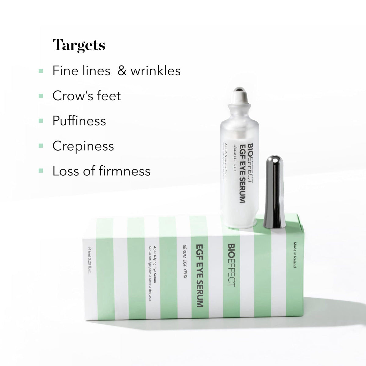 BIOEFFECT EGF Eye Serum, Age-Defying for Wrinkles & Crow's Feet 0.20 oz – full view