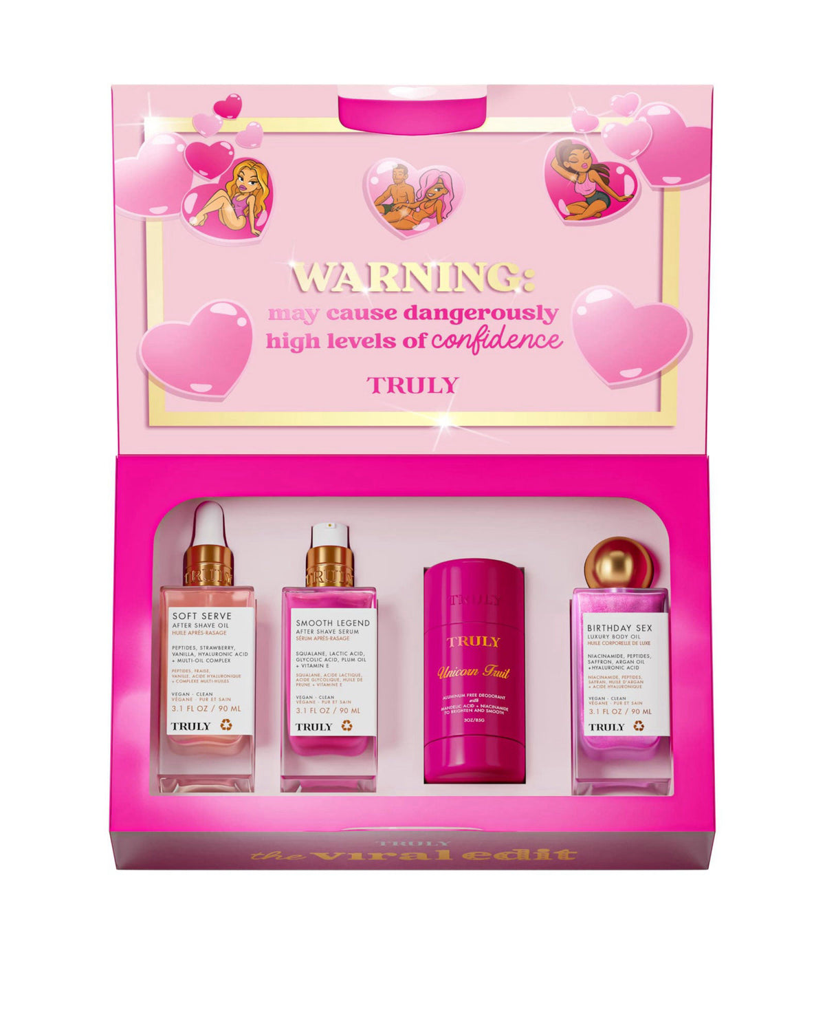 Truly Beauty The Viral Edit | TikTok Viral 4-Piece Glow & Hydration Set – product photo (Sets &amp; Kits)
