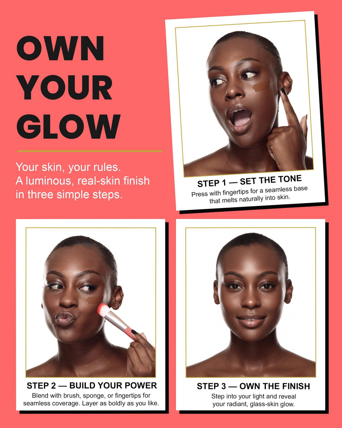 Kirby Kosmetics Konfident Glow Skin Tint – Caramel Confidence Hydrating Oil-Free Glass-Skin Foundation, Buildable Light-