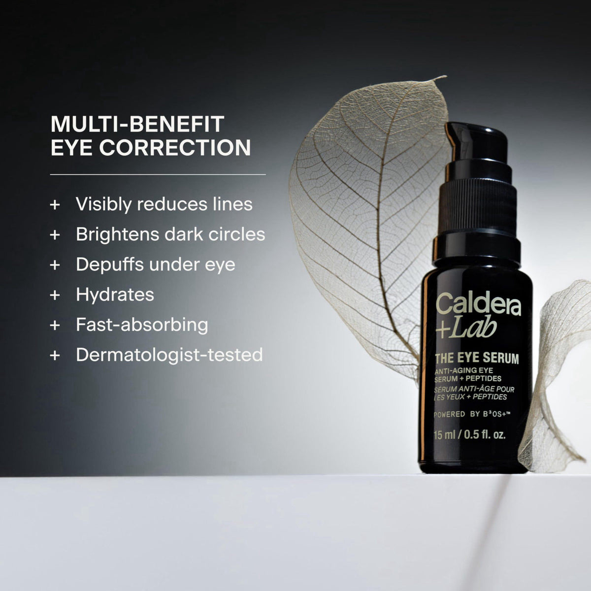 Caldera + Lab The Eye Serum | Men’s Anti-Aging Serum + Peptides, 0.5 Fl Oz – close-up detail