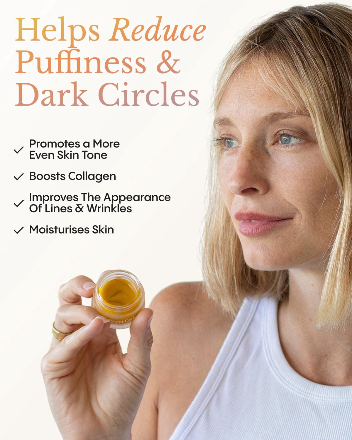 FR&Oslash;YA Organics Hyper Potent Dark Circles & Bag Eye Balm (0.5 oz) – close-up detail