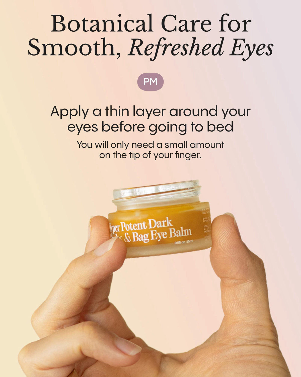 FR&Oslash;YA Organics Hyper Potent Dark Circles & Bag Eye Balm (0.5 oz) – packaging and label